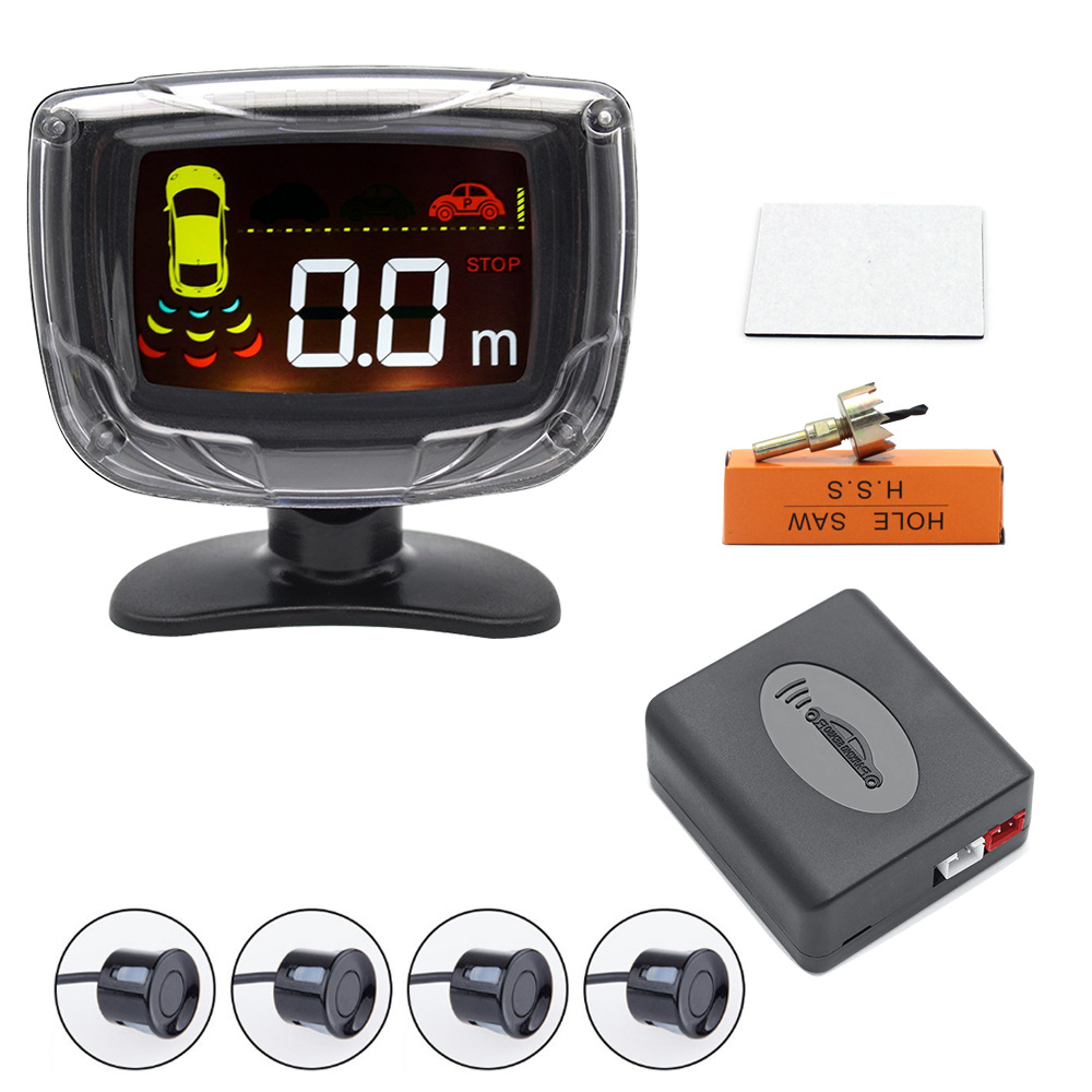 LCD square screen reversing radar analog reversing Display LCD reversing radar HD high brightness private model