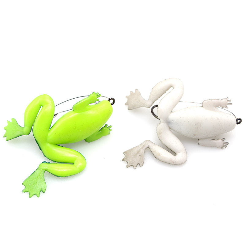 Luya Soft Bait new simulation Thunder frog 6cm 5G blackfish with hook anti-hanging bottom soft frog bait wholesale