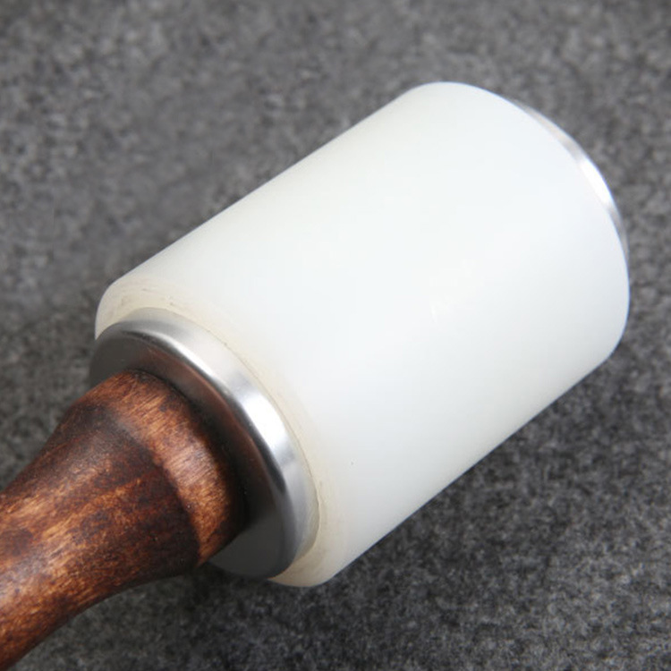 Diy手作り皮革工具木柄皮彫刻ハンマープリントハンマーナイロンハンマー彫刻ハンマー菱斬り革ハンマー|undefined