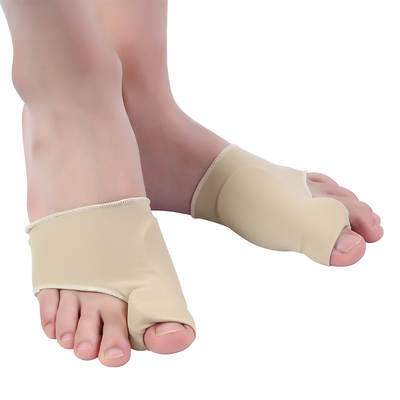 Factory Direct plastic coated thumb valgus corrector elastic Lycra cloth silicone toe splitter