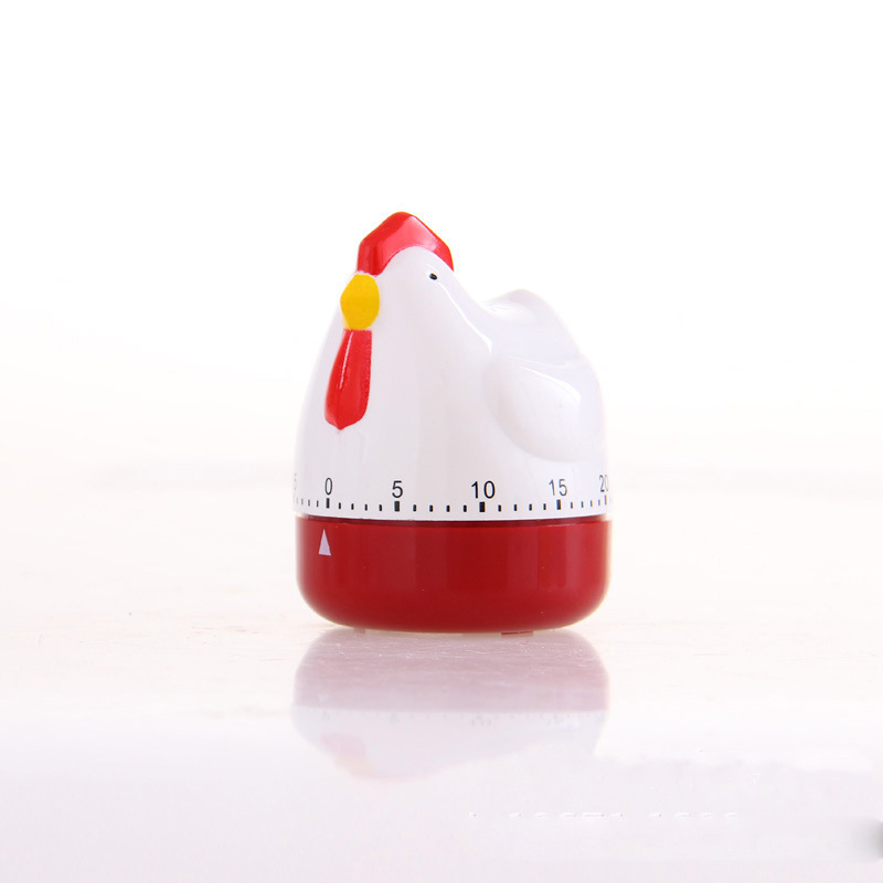 One-hour high quality cartoon timer T314 big hen chain timer creative kitchen timer