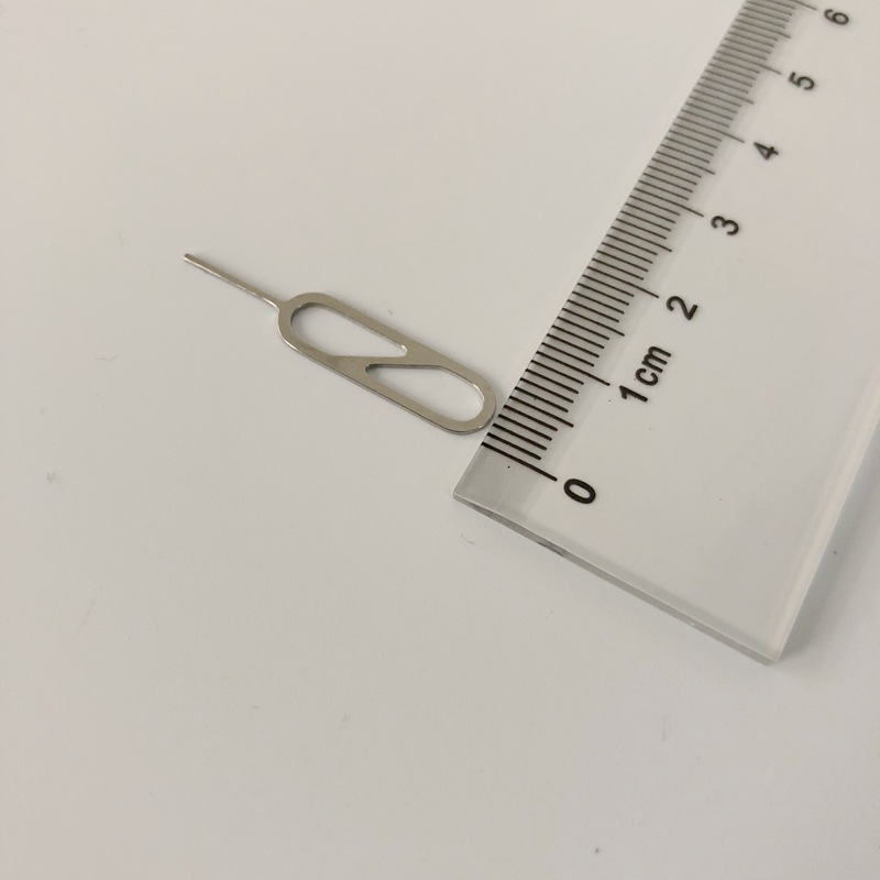 Stainless steel hollow lengthened card taking needle no rust constant needle no Burr mobile phone card taking device