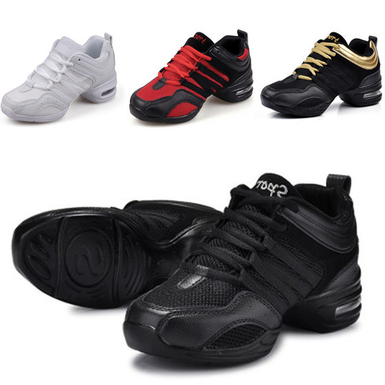 New Modern Women's Shoes Comfortable Mesh Breathable Fashion Women's Dance Shoes Soft Sole Elevated Square Dance Shoes Dance Shoes