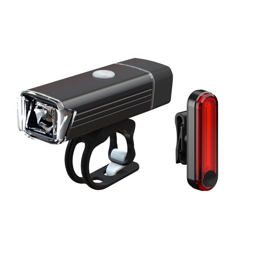 Riding equipment accessories USB rechargeable bicycle light aluminum alloy bicycle night riding flashlight bicycle headlight