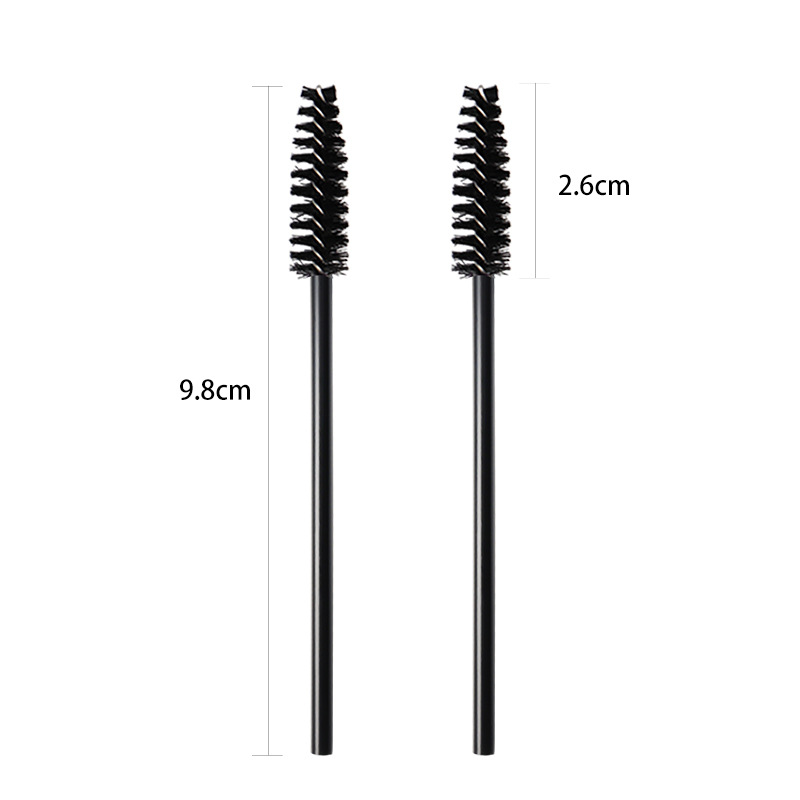 Wholesale grafting mascara brush nibou eyebrow brush 50 a pack of black rod hollow portable mascara brush