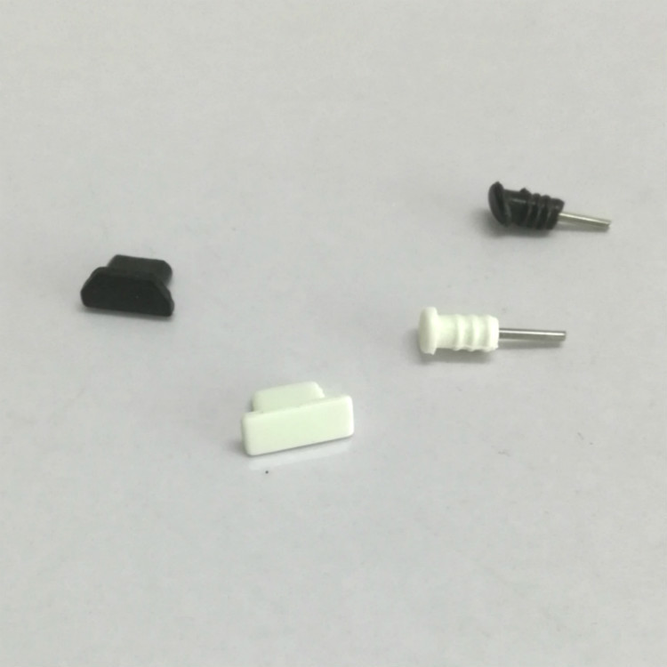 Mobile phone dust plug mobile phone accessories Android charging port dust plug silicone headset hole plug spot