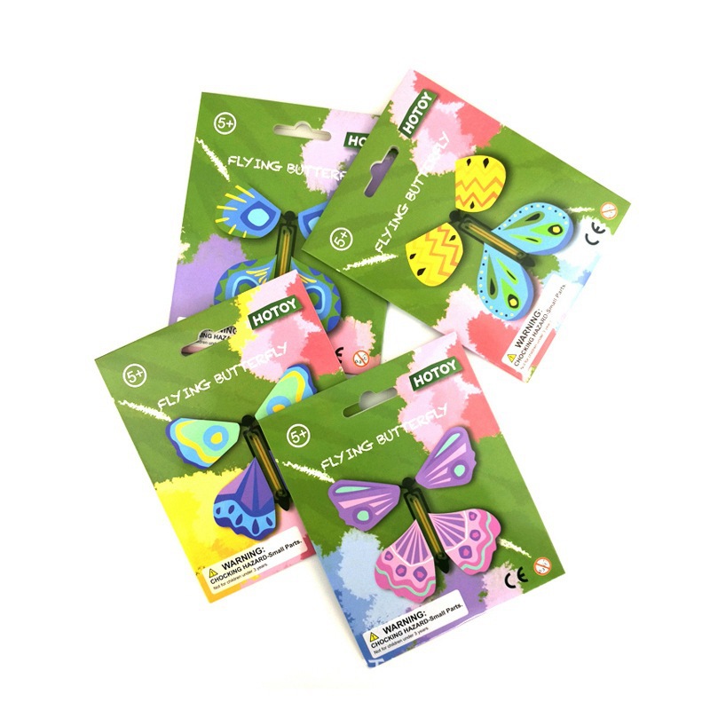 Flying butterfly six one Christmas children's magic props toys birthday gift toys wholesale