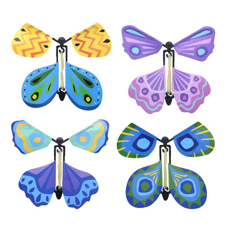 Flying butterfly six one Christmas children's magic props toys birthday gift toys wholesale
