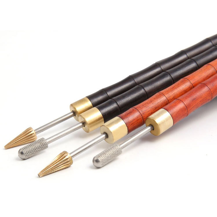 Leather Tool Edge Oil Tool Edge Oil Pen Sandalwood Handle Edge Oil Pen Leather Edge Oil Pen Oil Edge Tool
