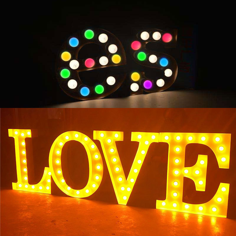 Hollywood makeup mirror bulb mirror light LED bulb RGB colorful mirror headlight USB DIY rotating take-up