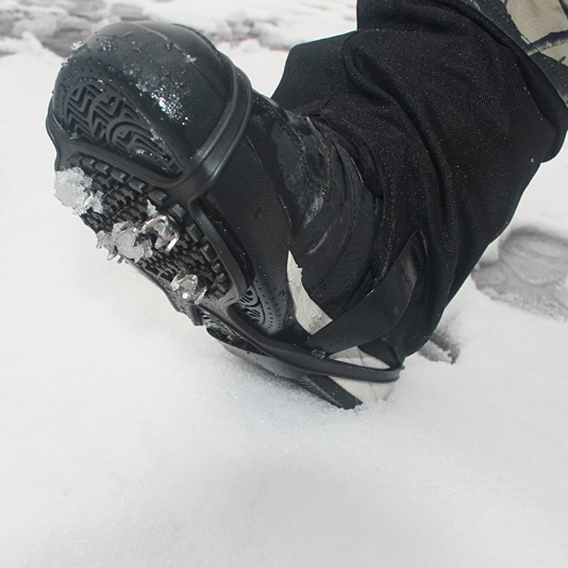 Outdoor five-tooth crampons snow town non-slip shoe cover gourd-shaped snow ice surface lightweight snow grip shoe nails for men and women