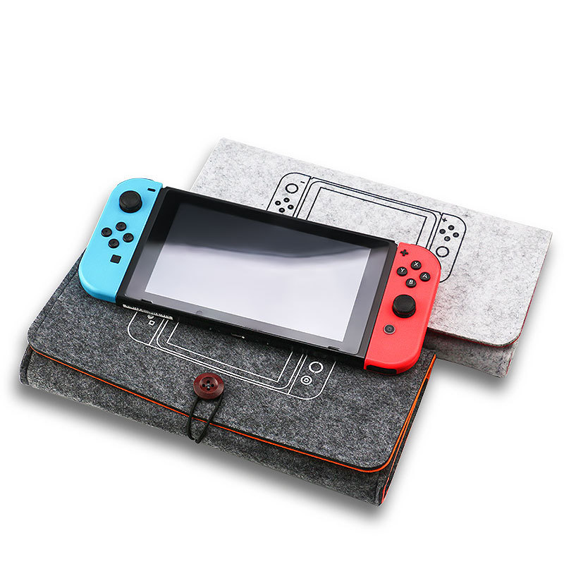 新しいポータブルハンドヘルドフェルトソフトケーススイッチ Lite コンソール保護収納袋デジタルコンピュータ/ゲームコンソール保護シェル|undefined