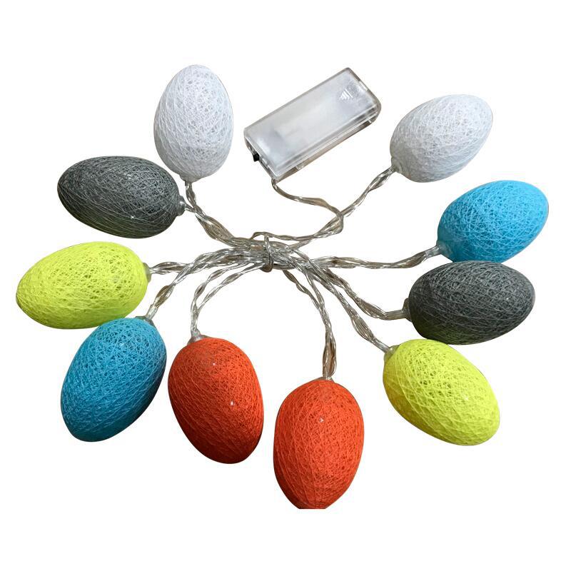 LED cotton string lights battery ball egg copper string lights Christmas Easter decorative LED cotton string lights