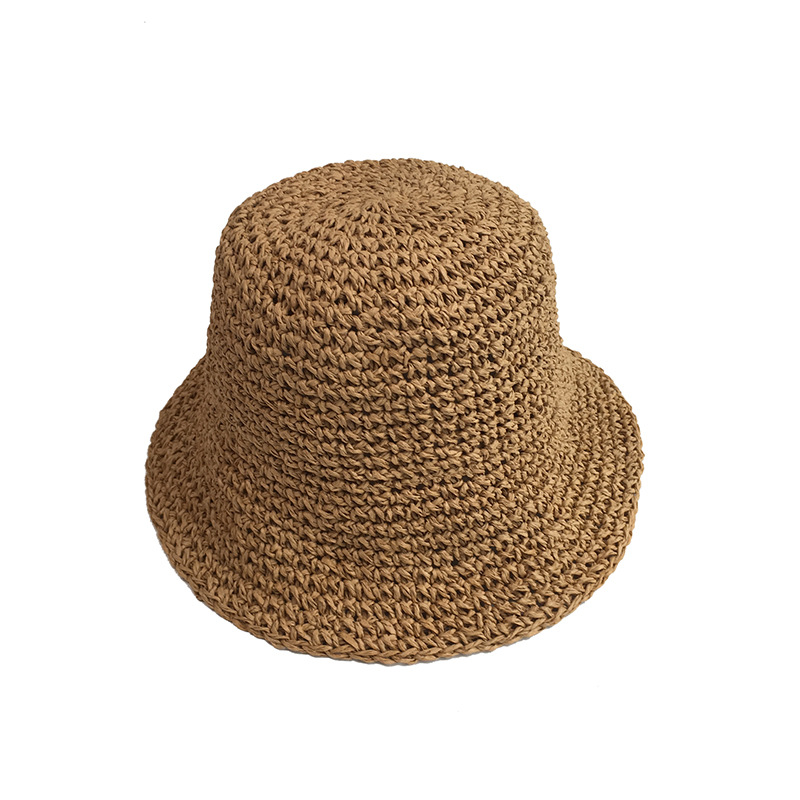 Spring and summer female baby fisherman hat lace small straw hat 1-3 years old children out of the sun hat
