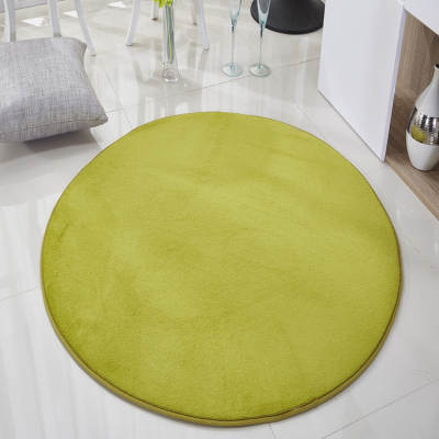 Thickened Coral Fleece Round Carpet Living Room Coffee Table Mat Bedroom Bay Window Hanging Basket Floor Mat Bathroom Mat Supply