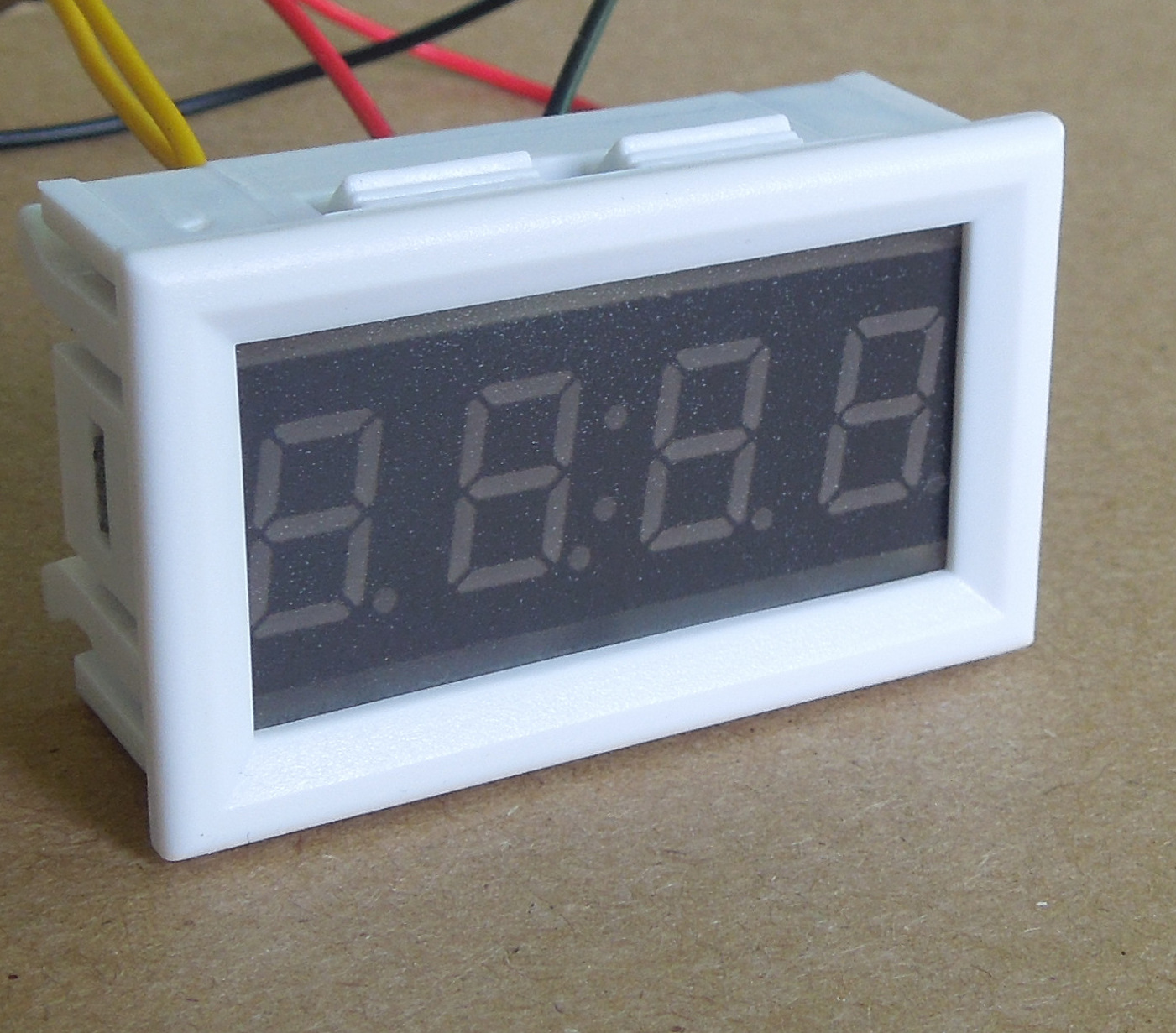 YB27T car clock LED electric motorcycle electronic clock car luminous car DIY digital tube electronic watch