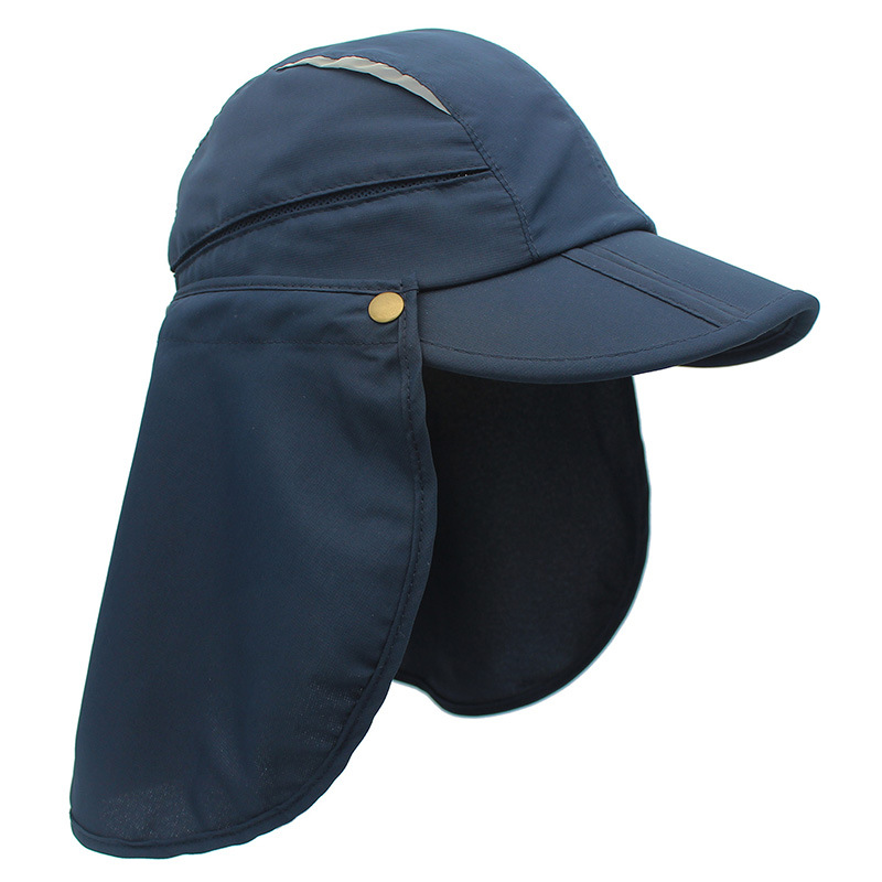 Removable shawl children's hat breathable fishing mountaineering hat anti-ultraviolet dual-purpose parent-child neck protection sun hat