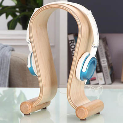 Guangdong Ear Holder Bluetooth Headset U-shaped Headset Stand Wooden Computer Accessories Rack Creative Storage Rack