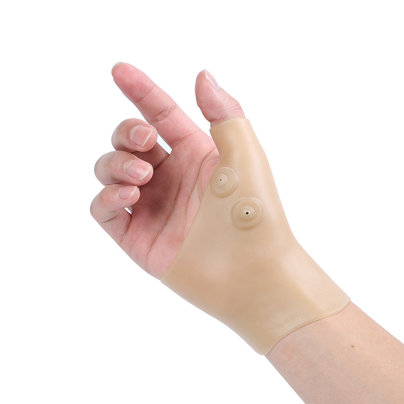Factory direct magnetic gloves mouse hand finger wrist sprain fixed silicone wristband