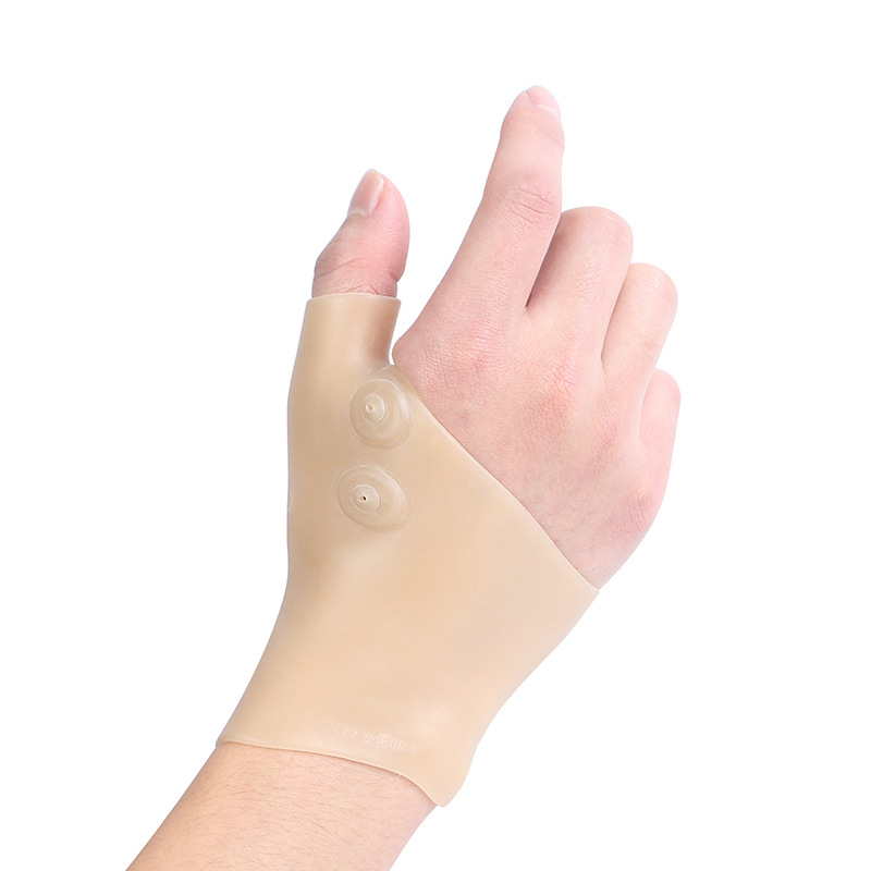 Factory direct magnetic gloves mouse hand finger wrist sprain fixed silicone wristband