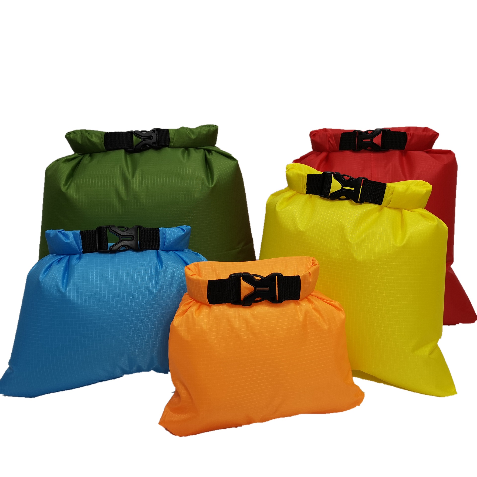 Multi-functional light upstream drifting five-piece waterproof bag waterproof storage bag bag color color matching