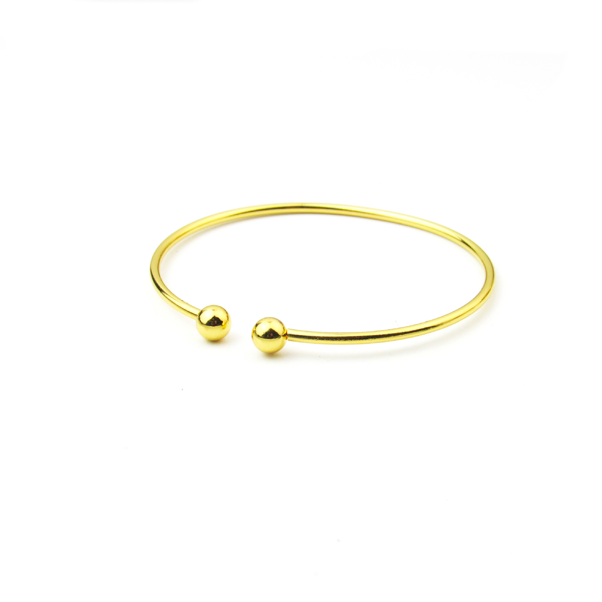 Wish Explosions Korean Women's Open Glosly Simple Garlic Bracelet Bead Bracelet Silver Bracelet Jewelry