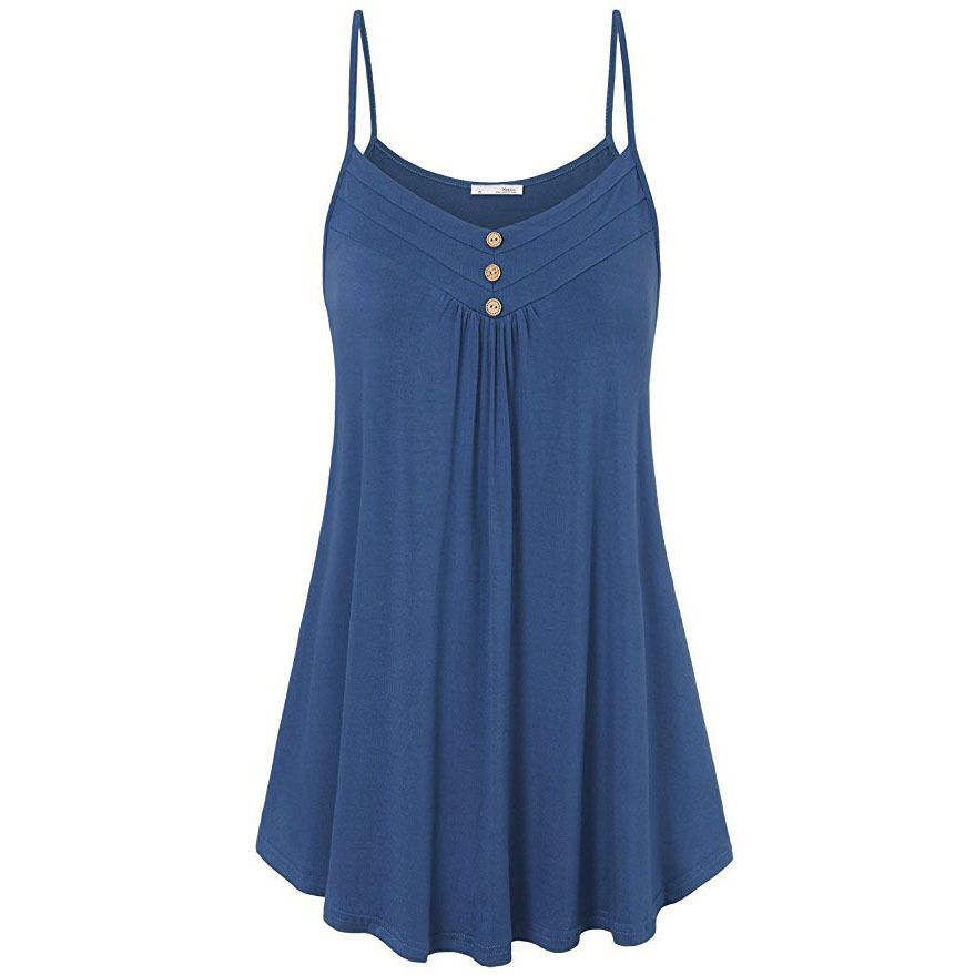 wish Amazon AliExpress hot sale hot sale women's clothing 2024 Summer loose sexy V-neck camisole plus size