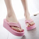 6cm Women's Flip Flops Personalized Fashion Non-slip Deodorant Outer Wear Seaside Thick Slippers Spring and Summer 2025 New