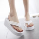 6cm Women's Flip Flops Personalized Fashion Non-slip Deodorant Outer Wear Seaside Thick Slippers Spring and Summer 2025 New