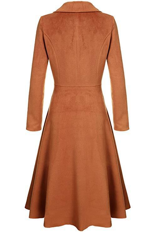 Cross-border Autumn and Winter New Women's Woolen Coat Long-sleeved Fashionable Casual Trenchcoat Women's Woolen Coat