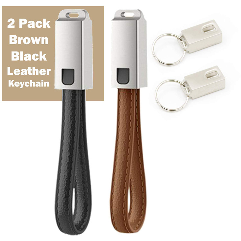 Key data cable for Apple type-c Android mobile phone usb leather pu lanyard data charging cable wholesale
