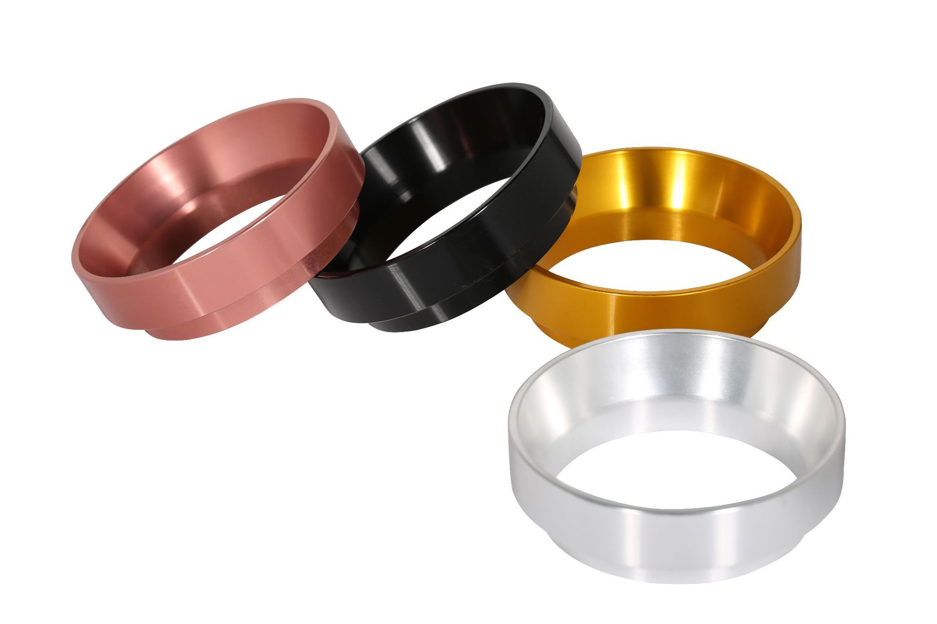 Italian coffee machine aluminum cloth powder stainless steel powder receiver anti-fly powder quantitative ring 51/54/58MM universal