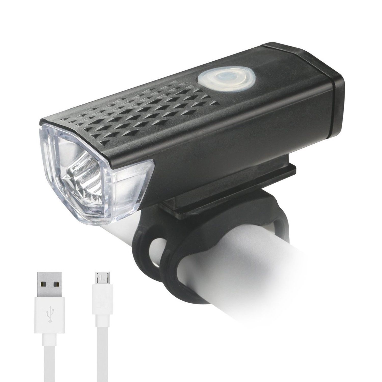 2255 bicycle headlight USB charging super bright lighting headlight tail light set Mountain Bike Night riding headlight