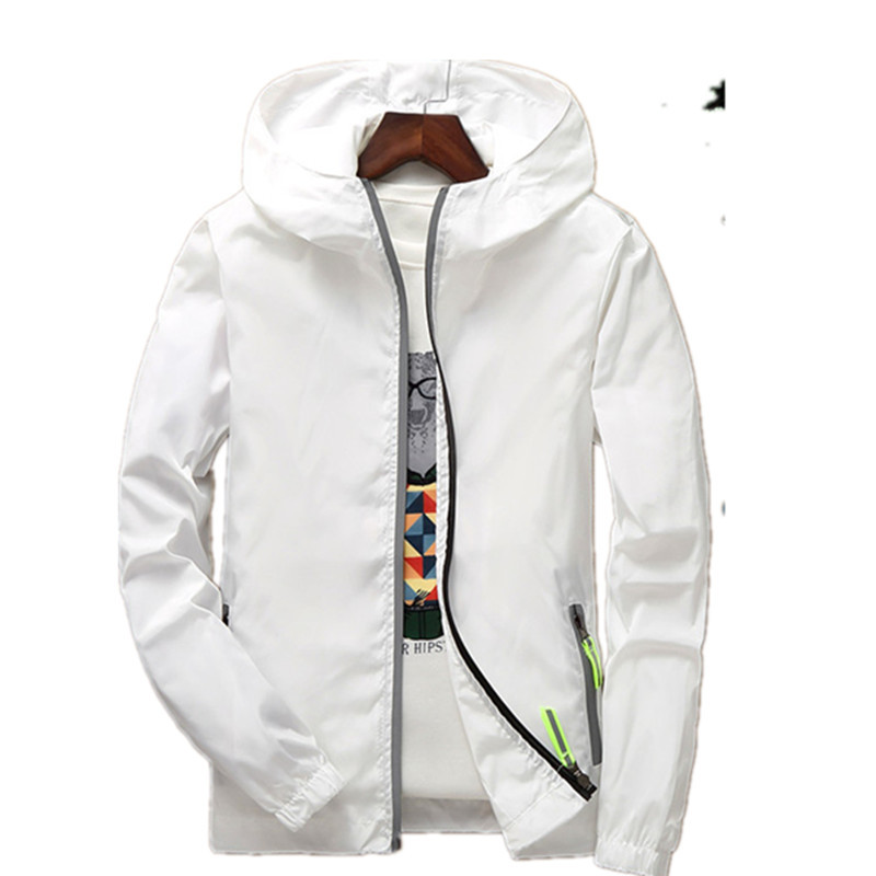 [Factory Direct Supply] Spring and Autumn Coat Reflective Zipper Men's Large Size Jacket Windbreaker to Print logo