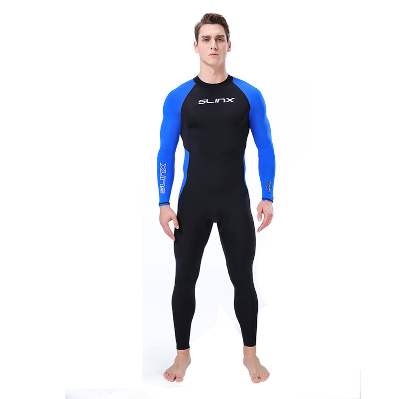 Cross-border Lycra wetsuit for men and women SLINX thin quick-drying swimsuit one-piece waterproof mother-in-law surfing sun protection clothing wholesale