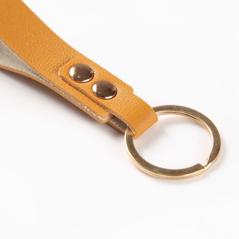 Wholesale PU keychain bag pendant creative cute female leather car keychain gift keychain