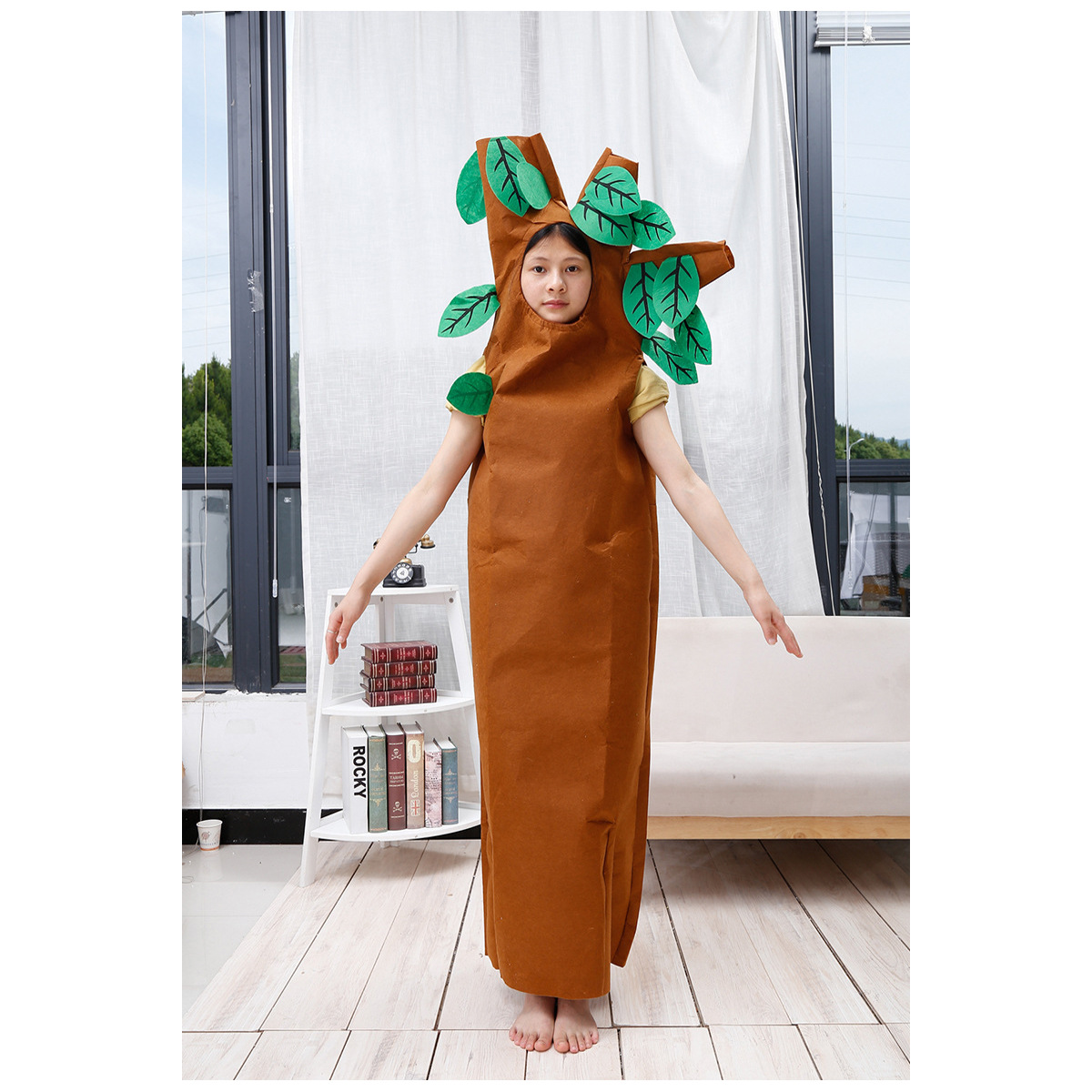 Kindergarten Parent-Child Fashion Performance Clothing Bakery Tree Adult Creative Big Tree Stage Clothing Drama Performance Clothing