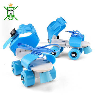 Children's adjustable roller skates double-row roller skates simple four-wheel roller skates heelloom shoes walking shoes factory direct sales