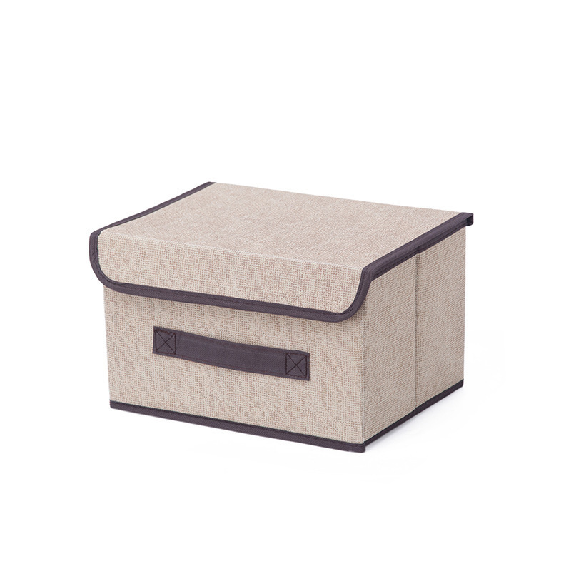 Home folding fabric storage box clothing with lid dustproof storage box multifunctional wardrobe finishing storage box wholesale