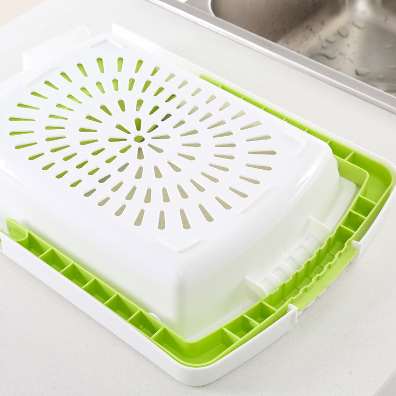 Kitchen draining cutting board plastic storage draining cutting board creative household food supplement cutting board manufacturer wholesale