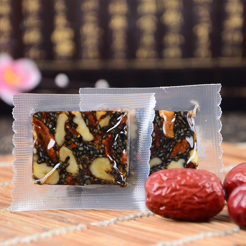 Ejiao cake ready-to-eat 500g handmade donkey-hide gelatin solid yuan cake gift box donkey-hide gelatin paste slices walnut black sesame cake independent packaging