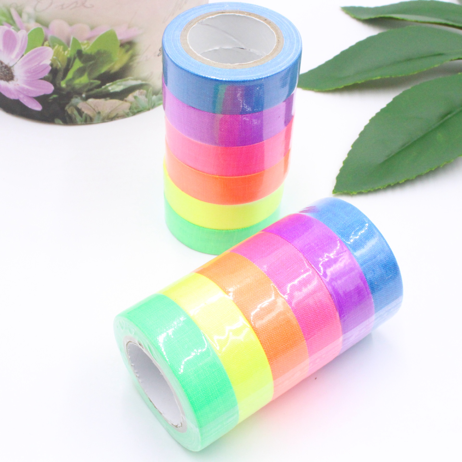 Fluorescent UV cotton tape Matt high sticky luminous purple light tape electric film stage magic props performance