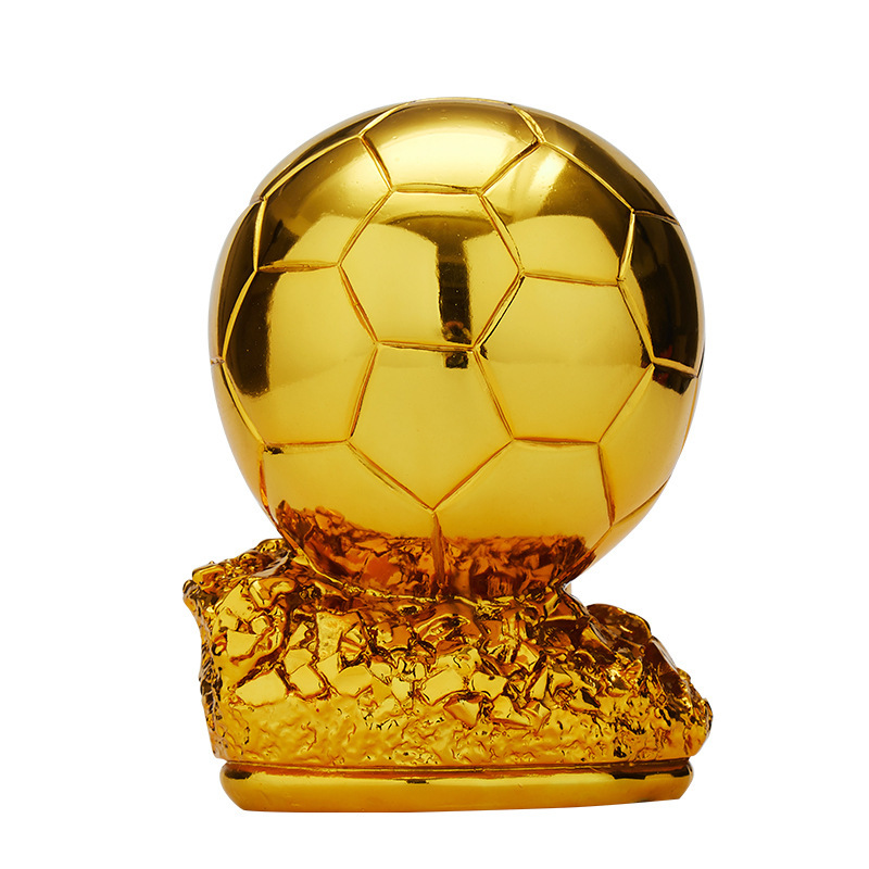 サッカー試合トロフィー選手金靴金球賞樹脂トロフィーモデルCロメッシMVP賞ファン記念|undefined
