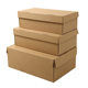 Spot Kraft paper shoe box storage corrugated box flip folding carton wholesale packaging box packaging box custom