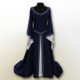 2019 European and American Vintage All Saints Christmas party Long Sleeve Embroidered Round Neck Slim-Fit Women's Dress