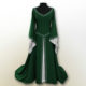2019 European and American Vintage All Saints Christmas party Long Sleeve Embroidered Round Neck Slim-Fit Women's Dress