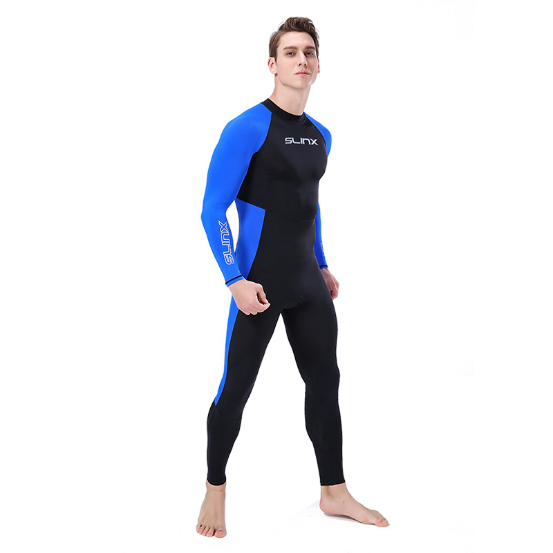 Cross-border Lycra wetsuit for men and women SLINX thin quick-drying swimsuit one-piece waterproof mother-in-law surfing sun protection clothing wholesale