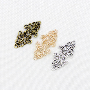 Hand-stitched alloy female buckle vintage cloak windbreaker pair buckle hook shirt collar buckle cheongsam clothing accessories wholesale