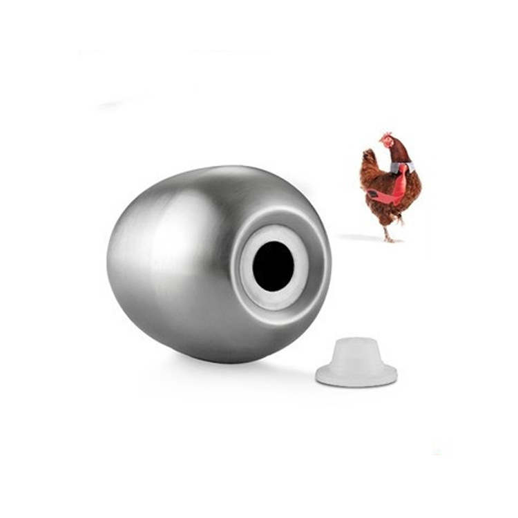 Single three-hole European-style egg-shaped stainless steel seasoning jar Pepper bottle pepper and salt jar cute creative egg toothpick jar