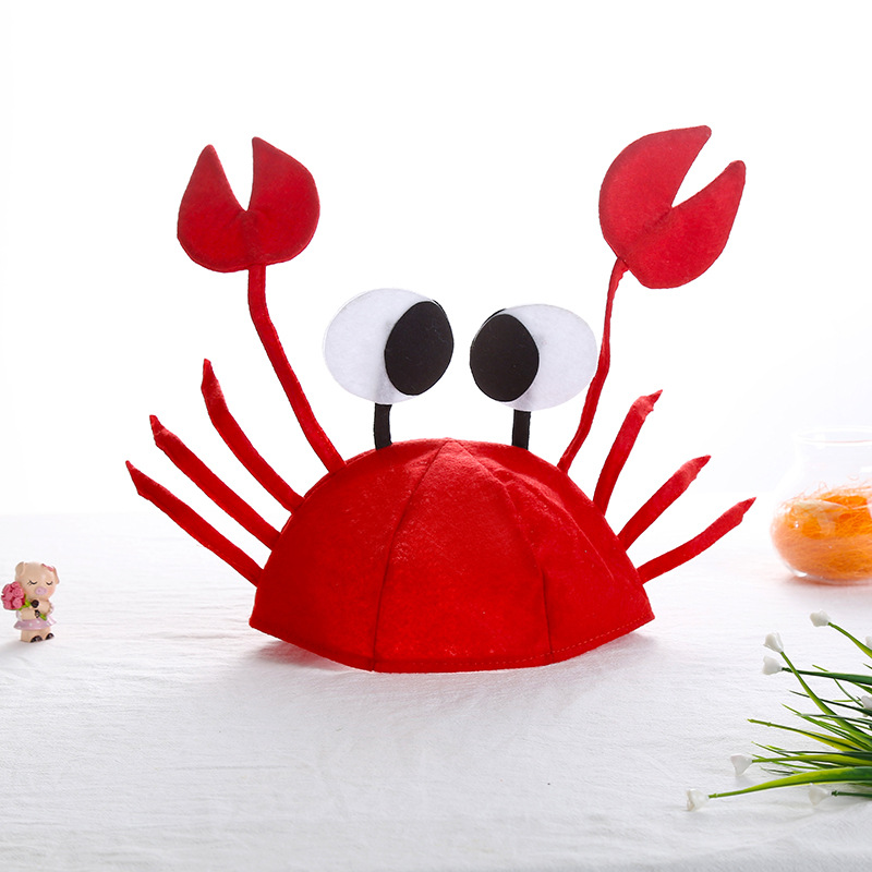 1 Animal funny hat crab frog rabbit panda lobster adult children cute headgear performance props